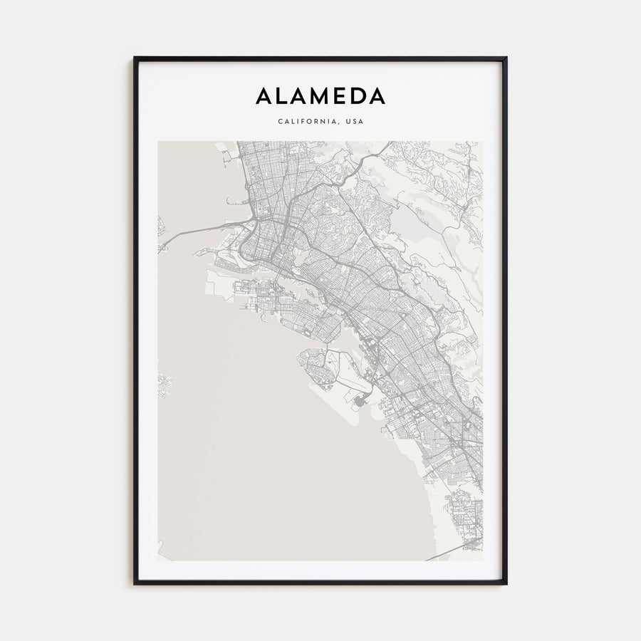 Alameda Map Portrait Poster