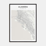 Alameda Map Portrait Poster