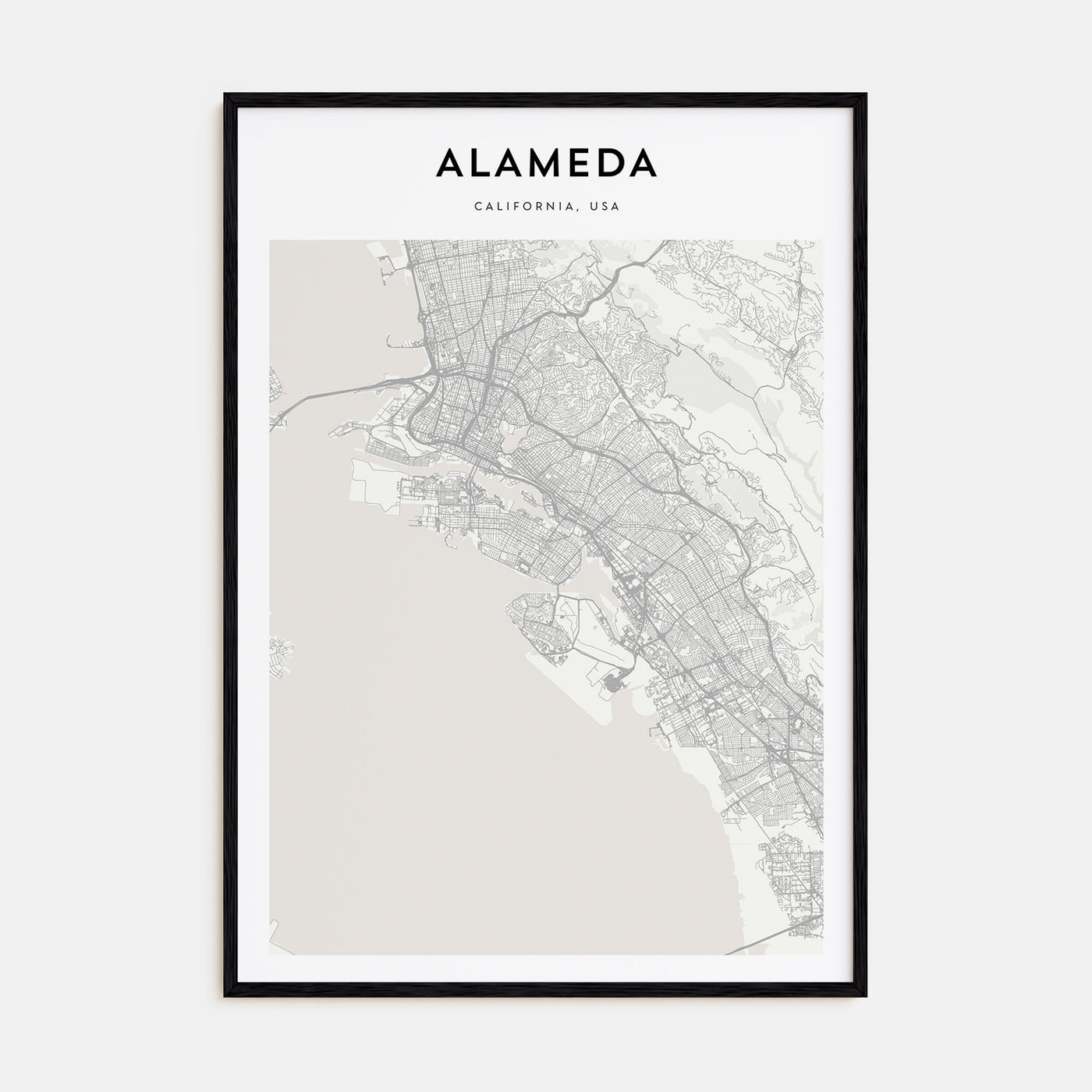 Alameda Map Portrait Poster