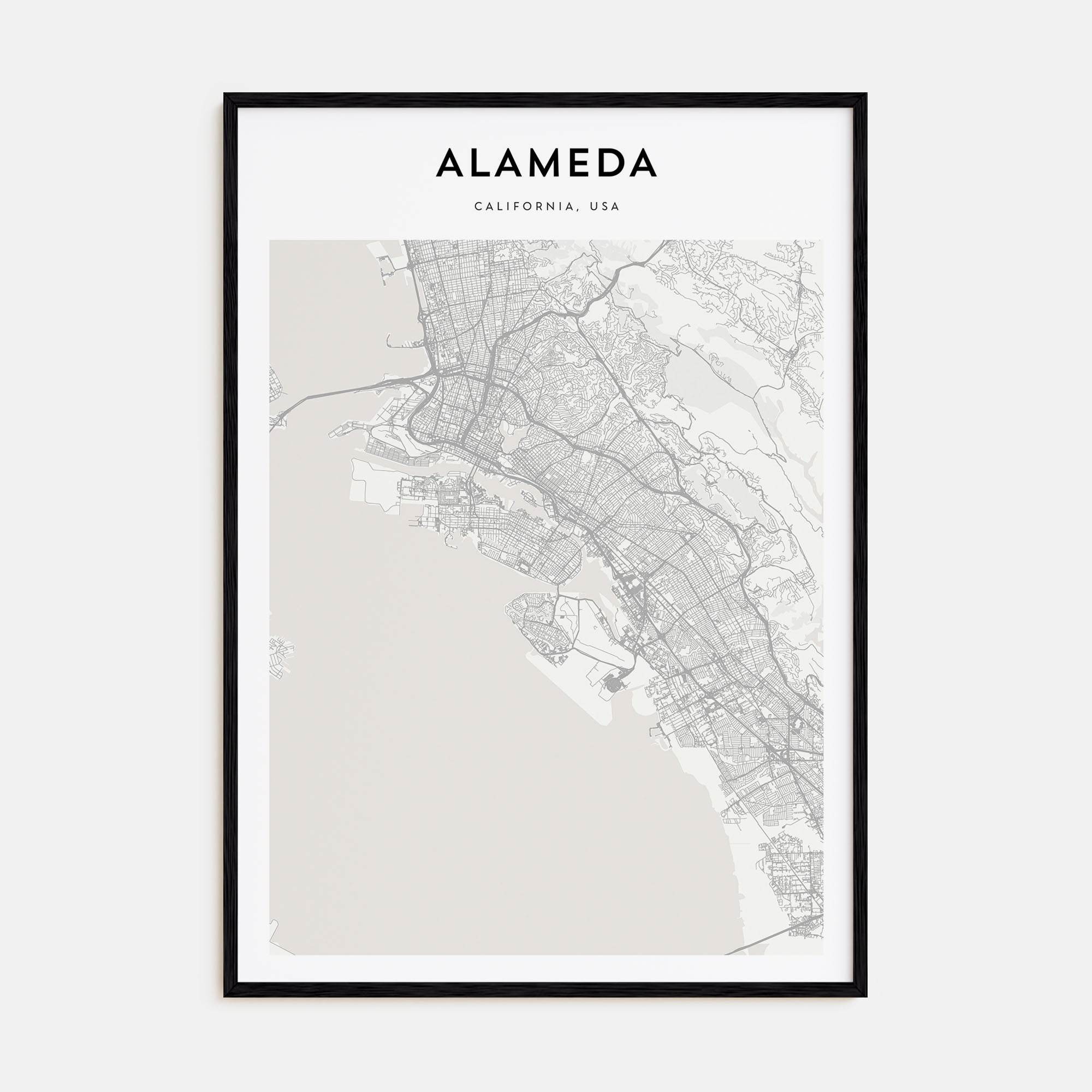 Alameda Map Portrait Poster