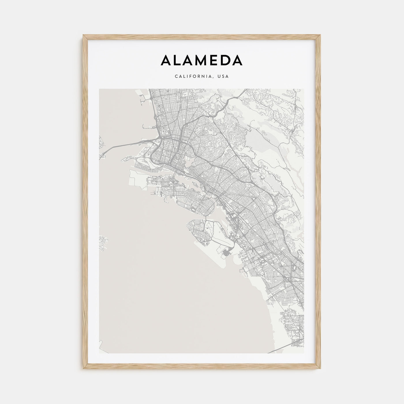 Alameda Map Portrait Poster