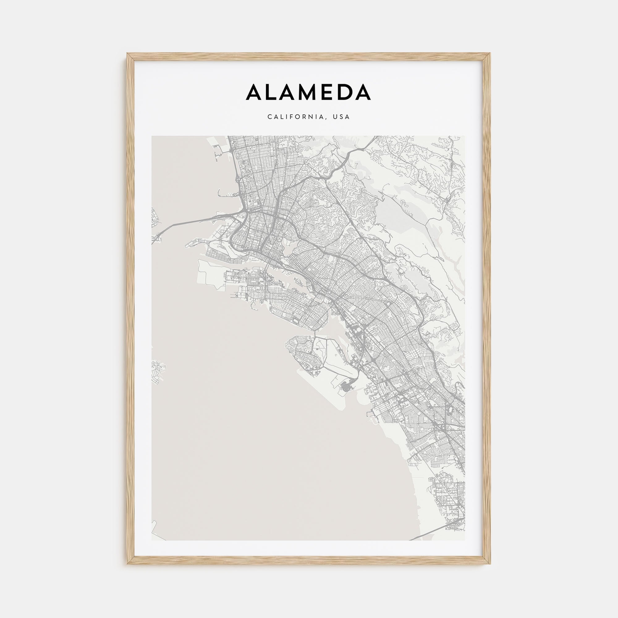 Alameda Map Portrait Poster