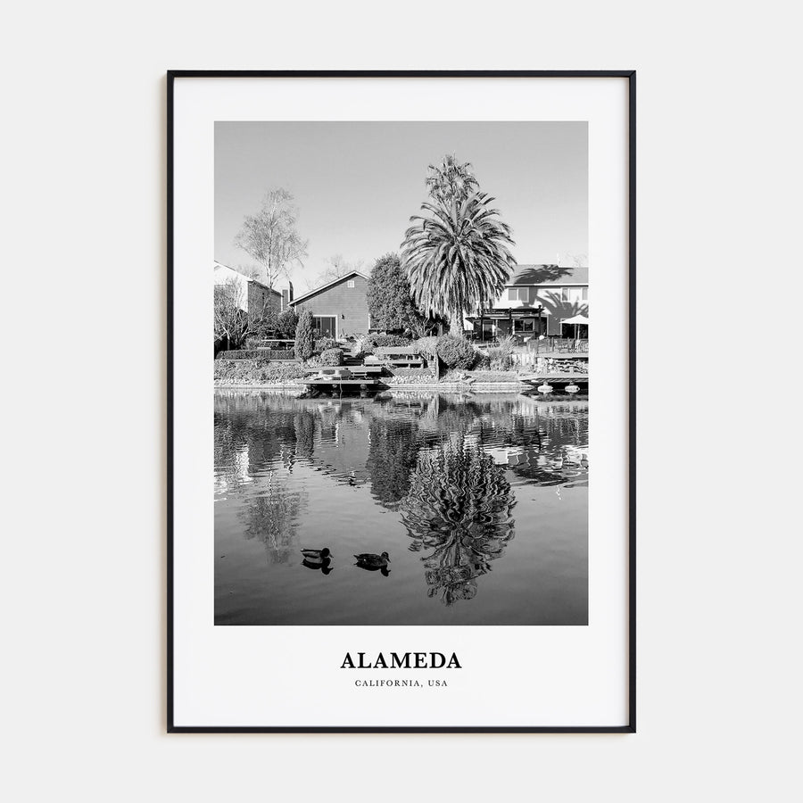 Alameda Portrait B&W Poster