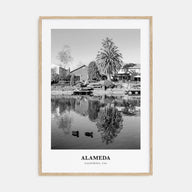 Alameda Portrait B&W Poster