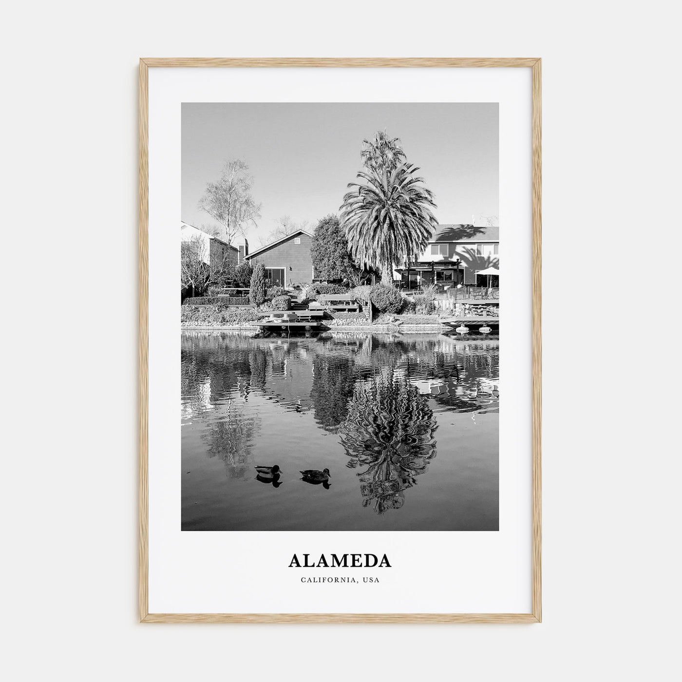 Alameda Portrait B&W Poster