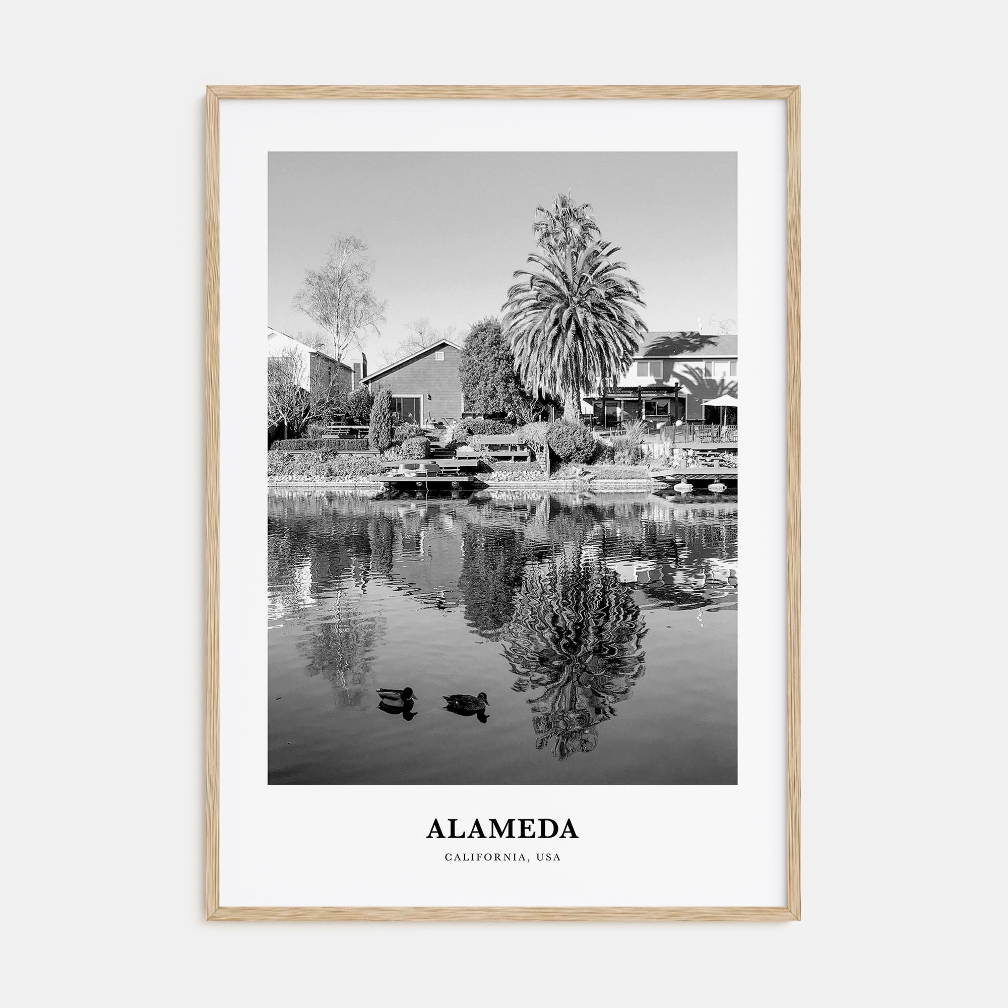 Alameda Portrait B&W Poster