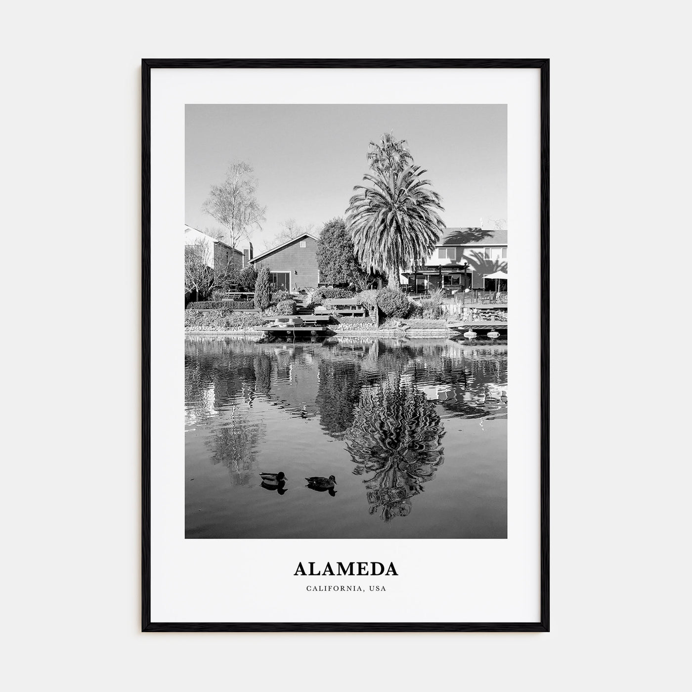 Alameda Portrait B&W Poster
