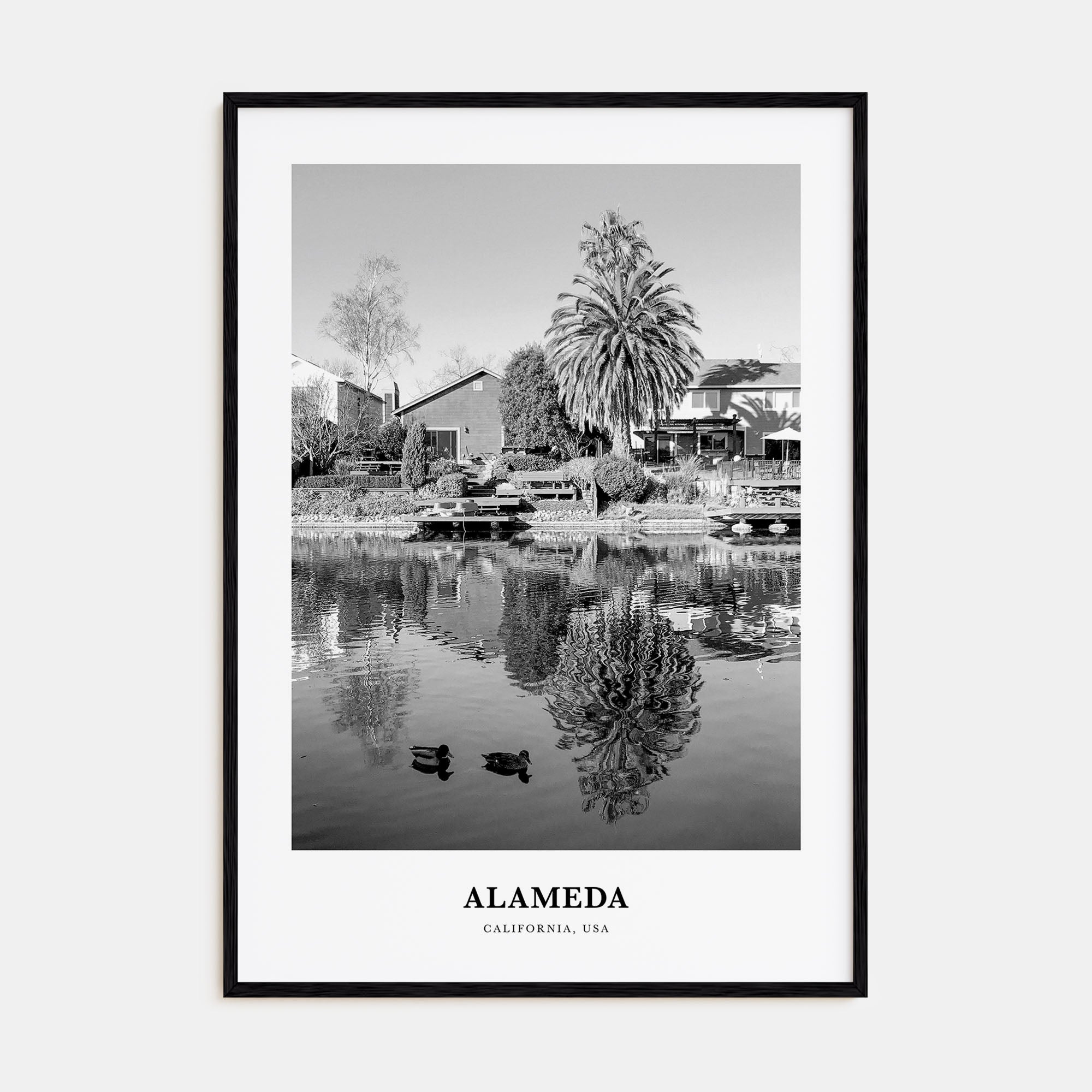 Alameda Portrait B&W Poster