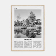 Alameda Travel B&W Poster
