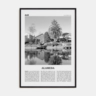Alameda Travel B&W Poster