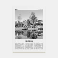 Alameda Travel B&W Poster