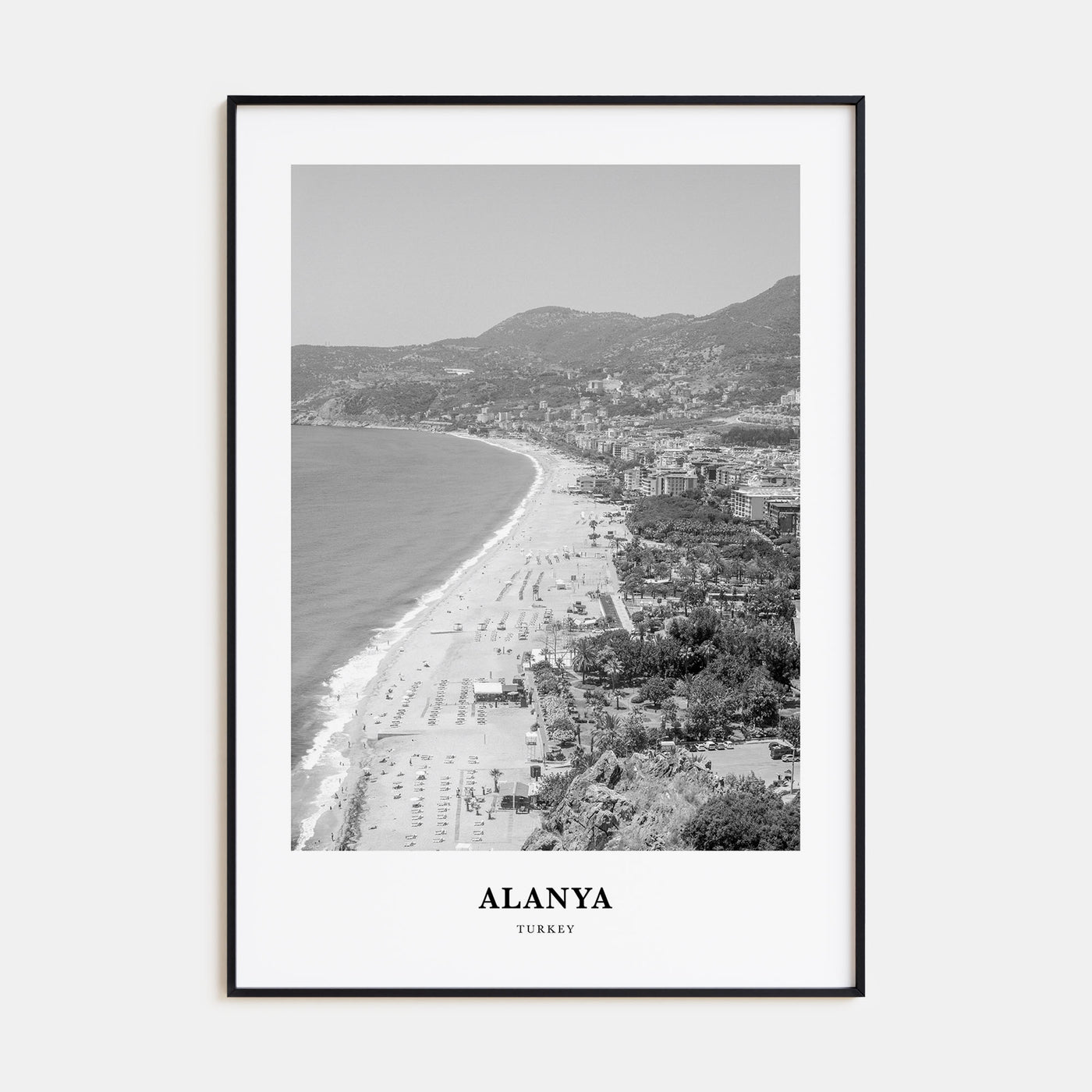 Alanya Portrait B&W Poster