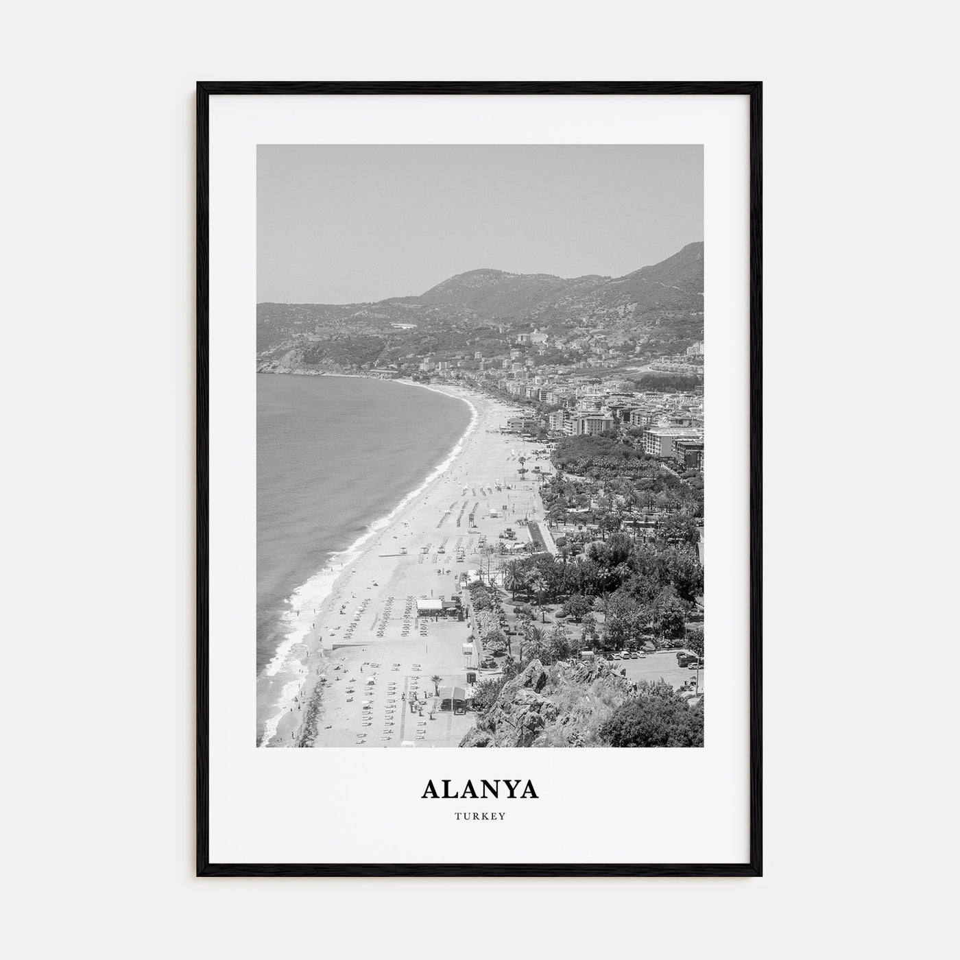 Alanya Portrait B&W Poster