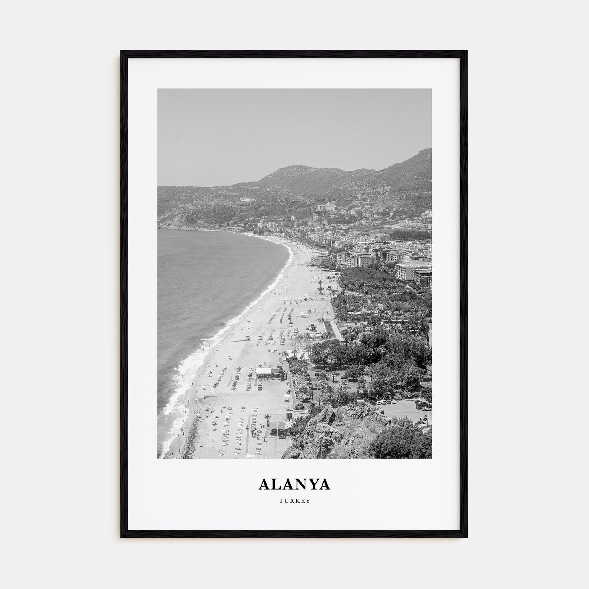 Alanya Portrait B&W Poster