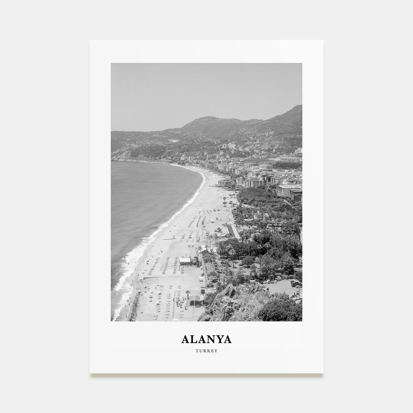 Alanya Portrait B&W Poster