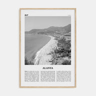 Alanya Travel B&W Poster