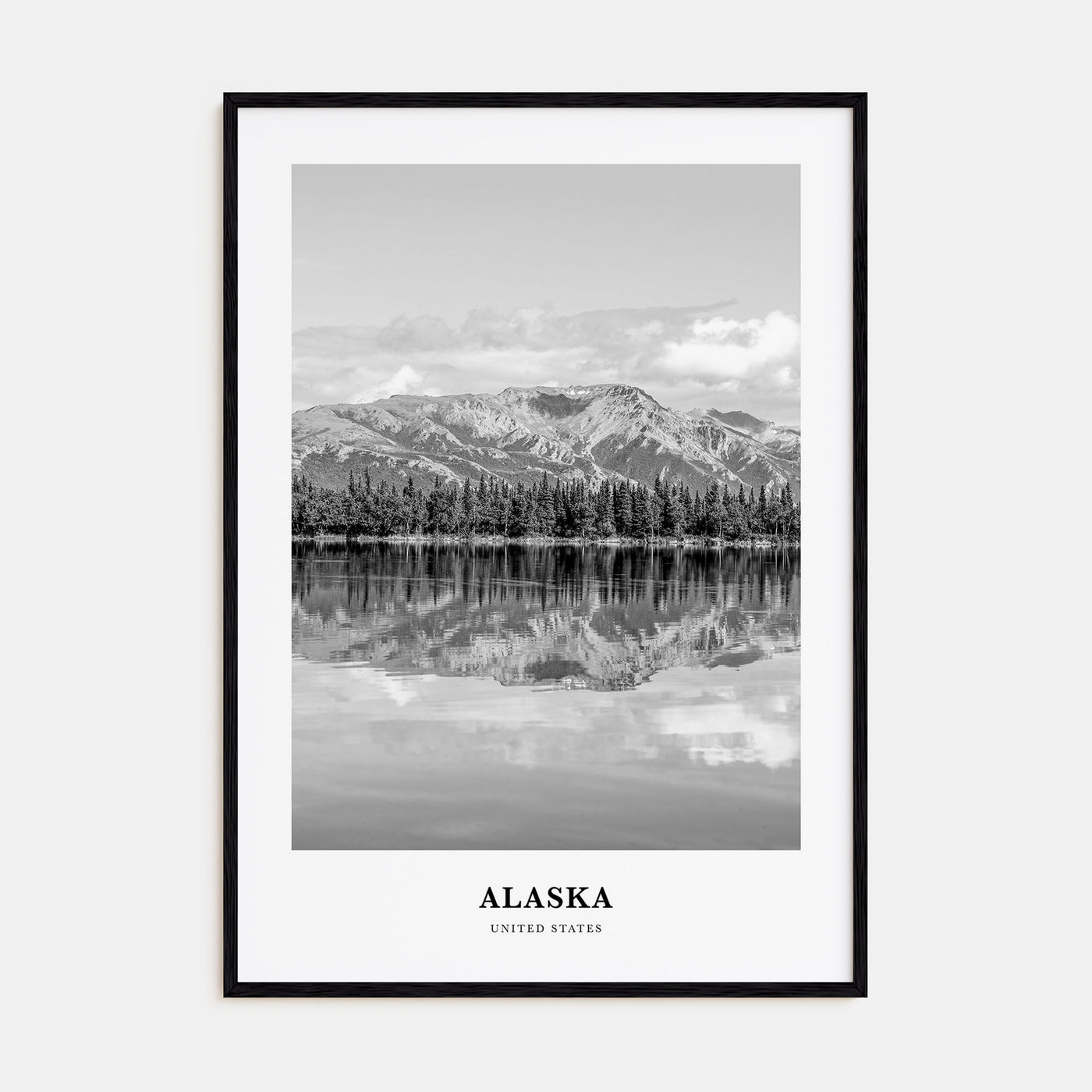 Alaska Portrait B&W No 1 Poster