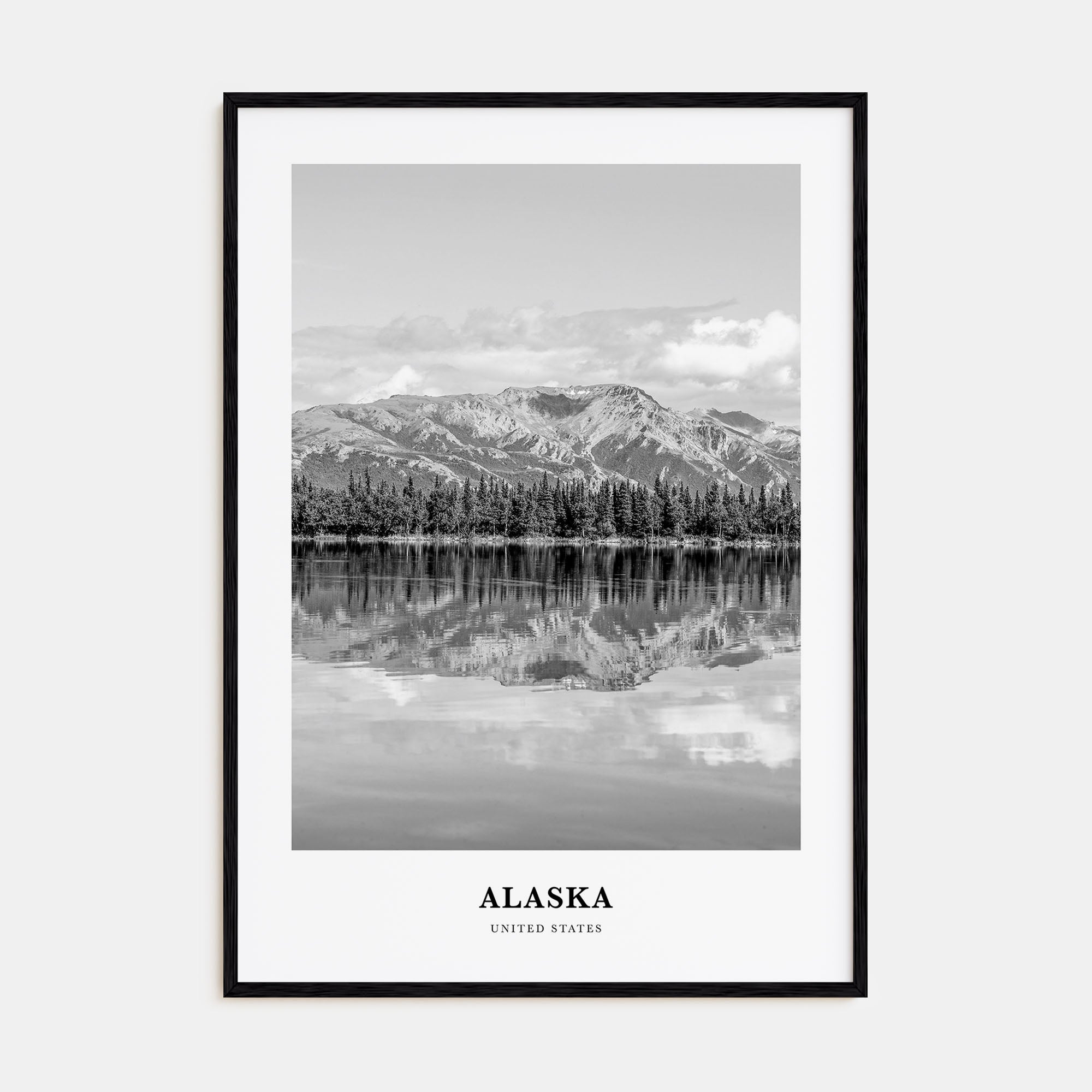 Alaska Portrait B&W No 1 Poster