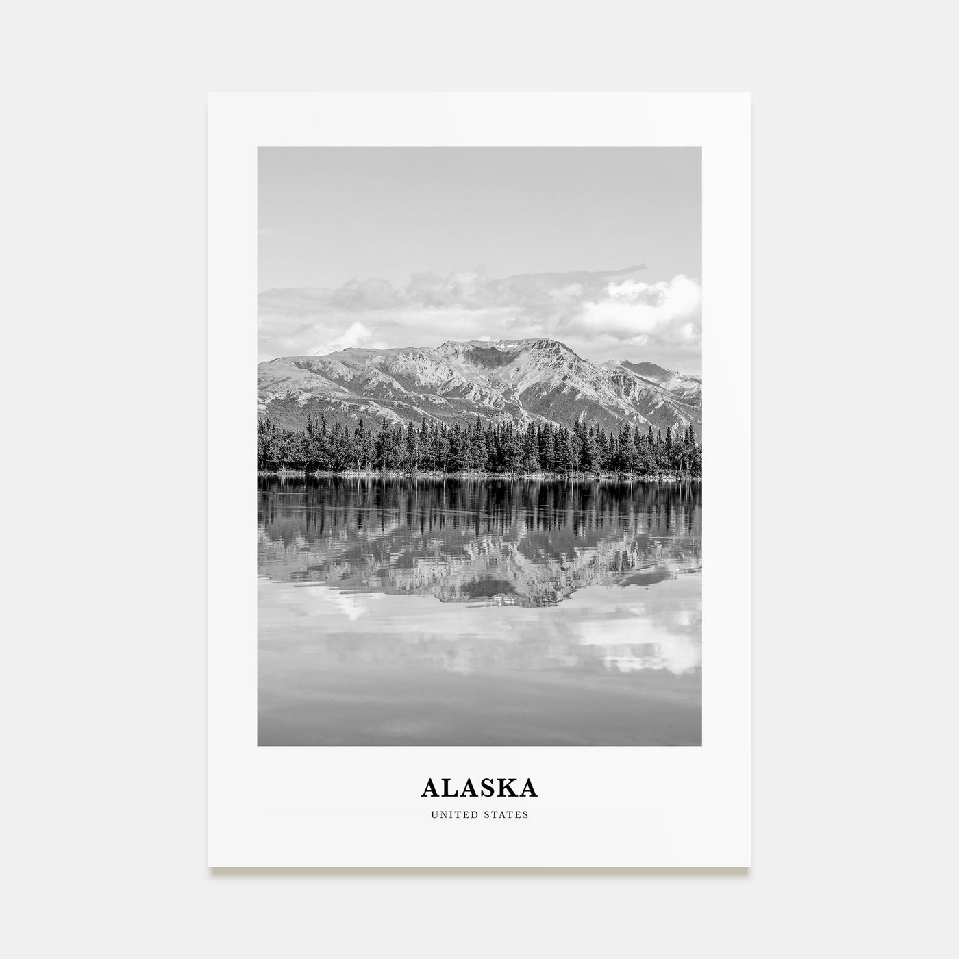 Alaska Portrait B&W No 1 Poster