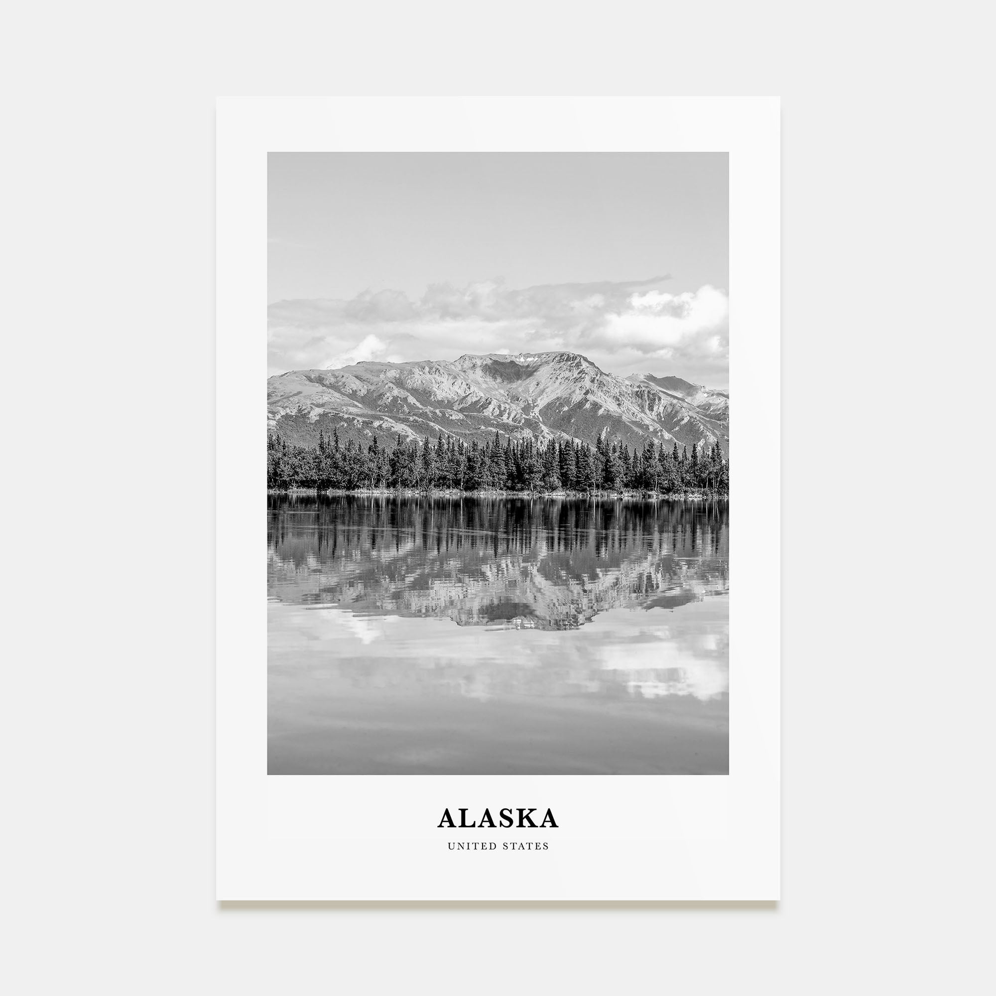 Alaska Portrait B&W No 1 Poster