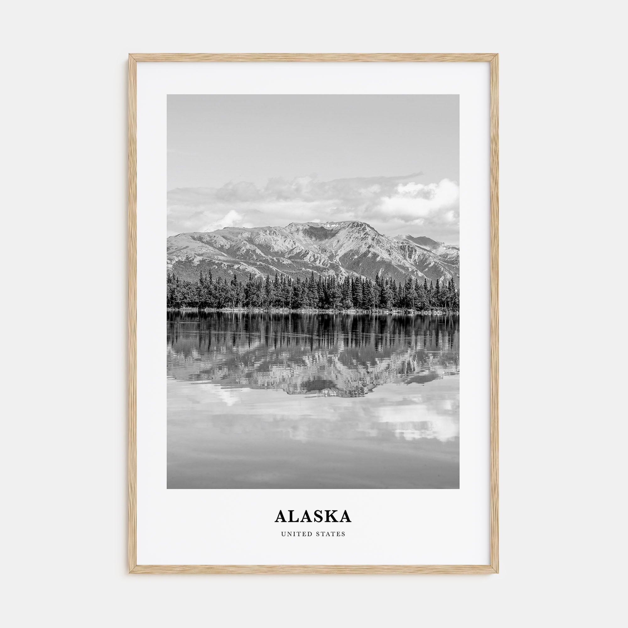Alaska Portrait B&W No 1 Poster