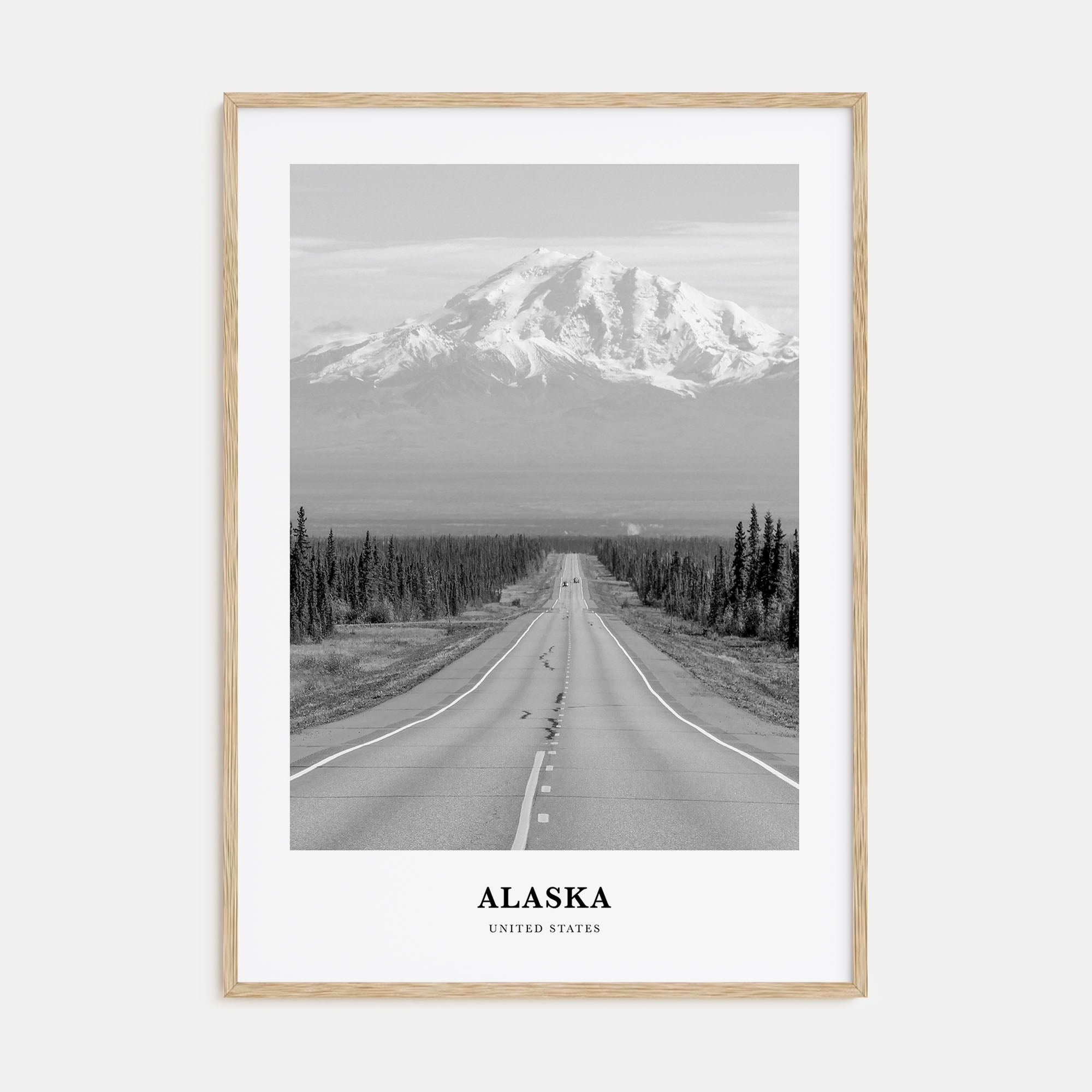 Alaska Portrait B&W No 2 Poster