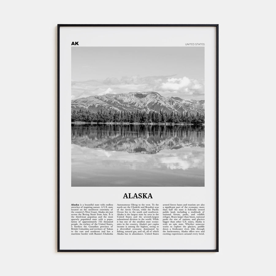 Alaska Travel B&W No 2 Poster