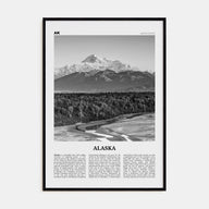 Alaska Travel B&W No 3 Poster
