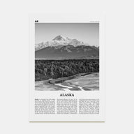 Alaska Travel B&W No 3 Poster