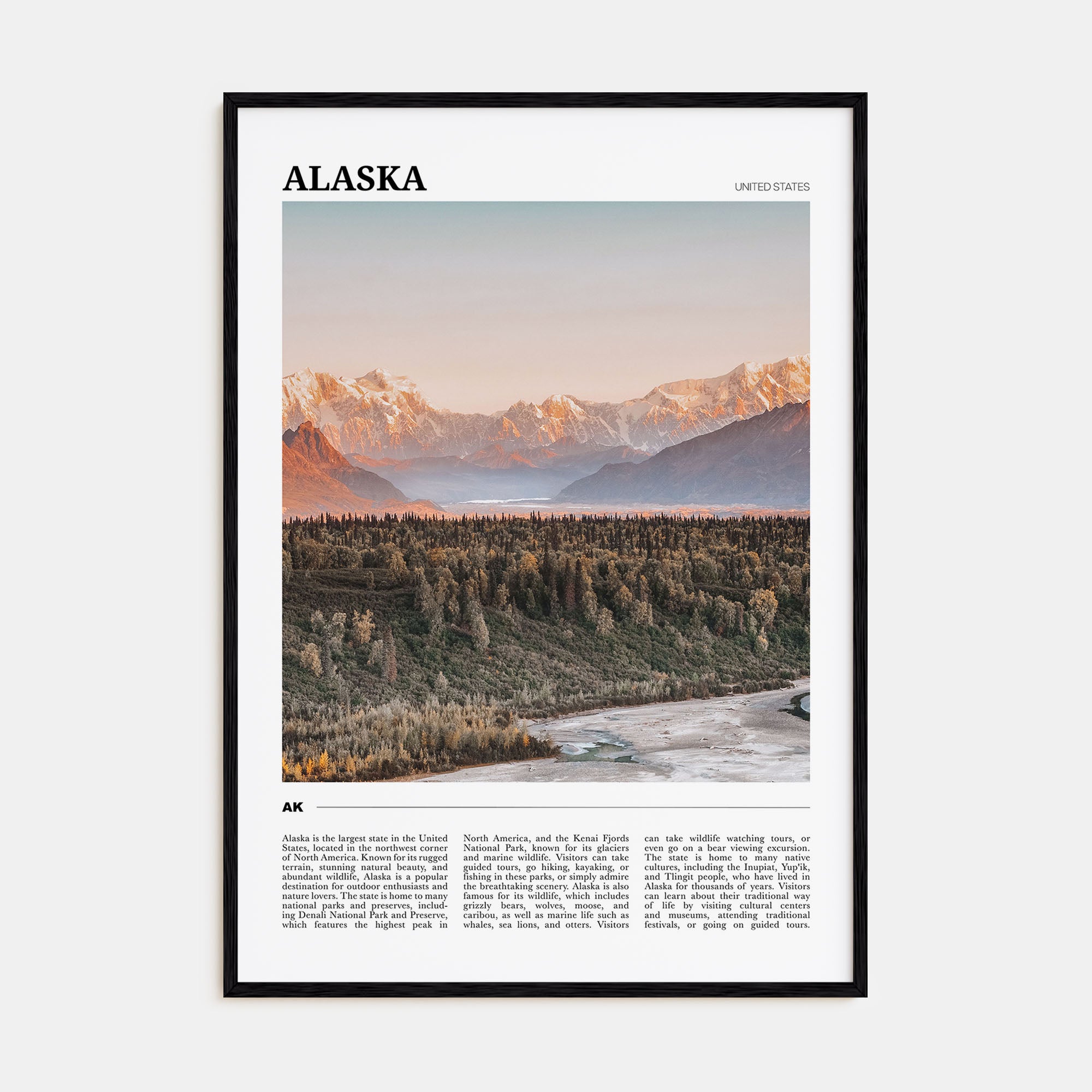 Alaska Travel Color No 2 Poster