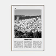 Albacete Travel B&W Poster