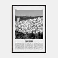 Albacete Travel B&W Poster