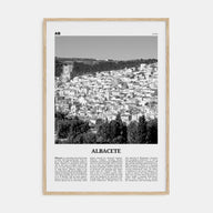 Albacete Travel B&W Poster