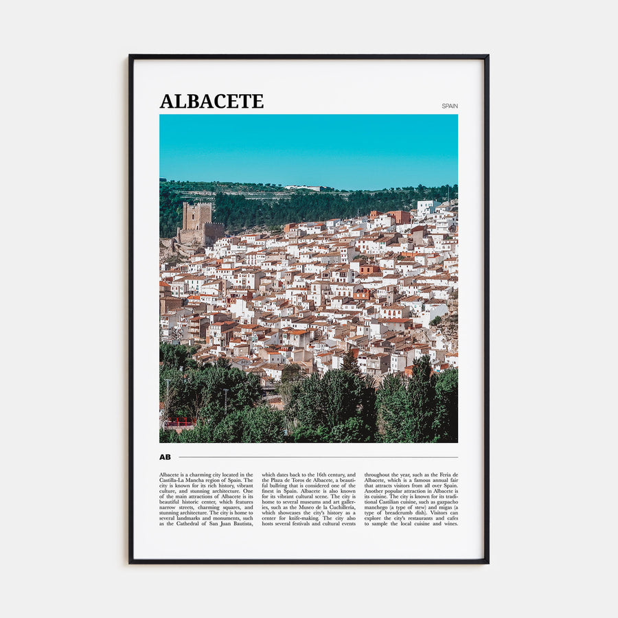 Albacete Travel Color Poster