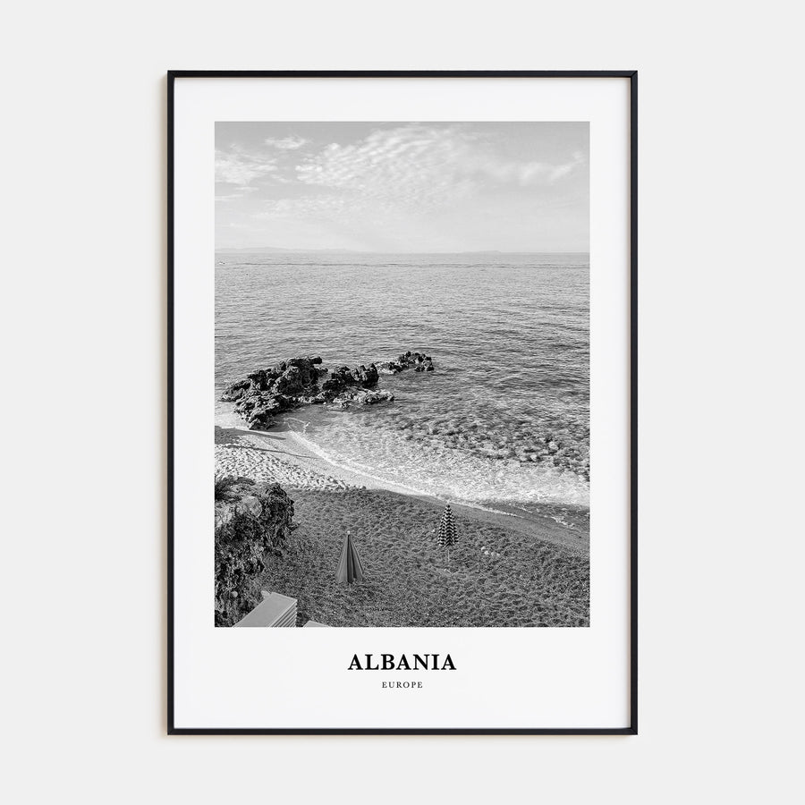 Albania Portrait B&W No 1 Poster