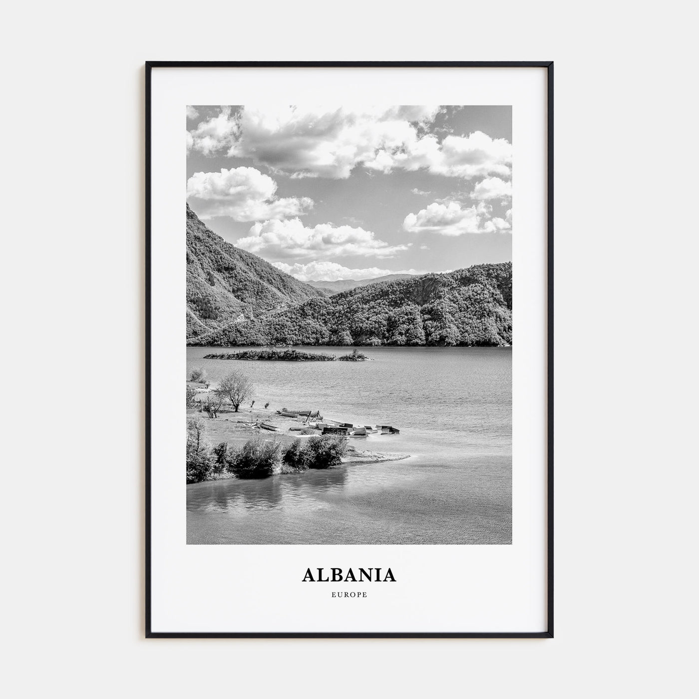 Albania Portrait B&W No 2 Poster