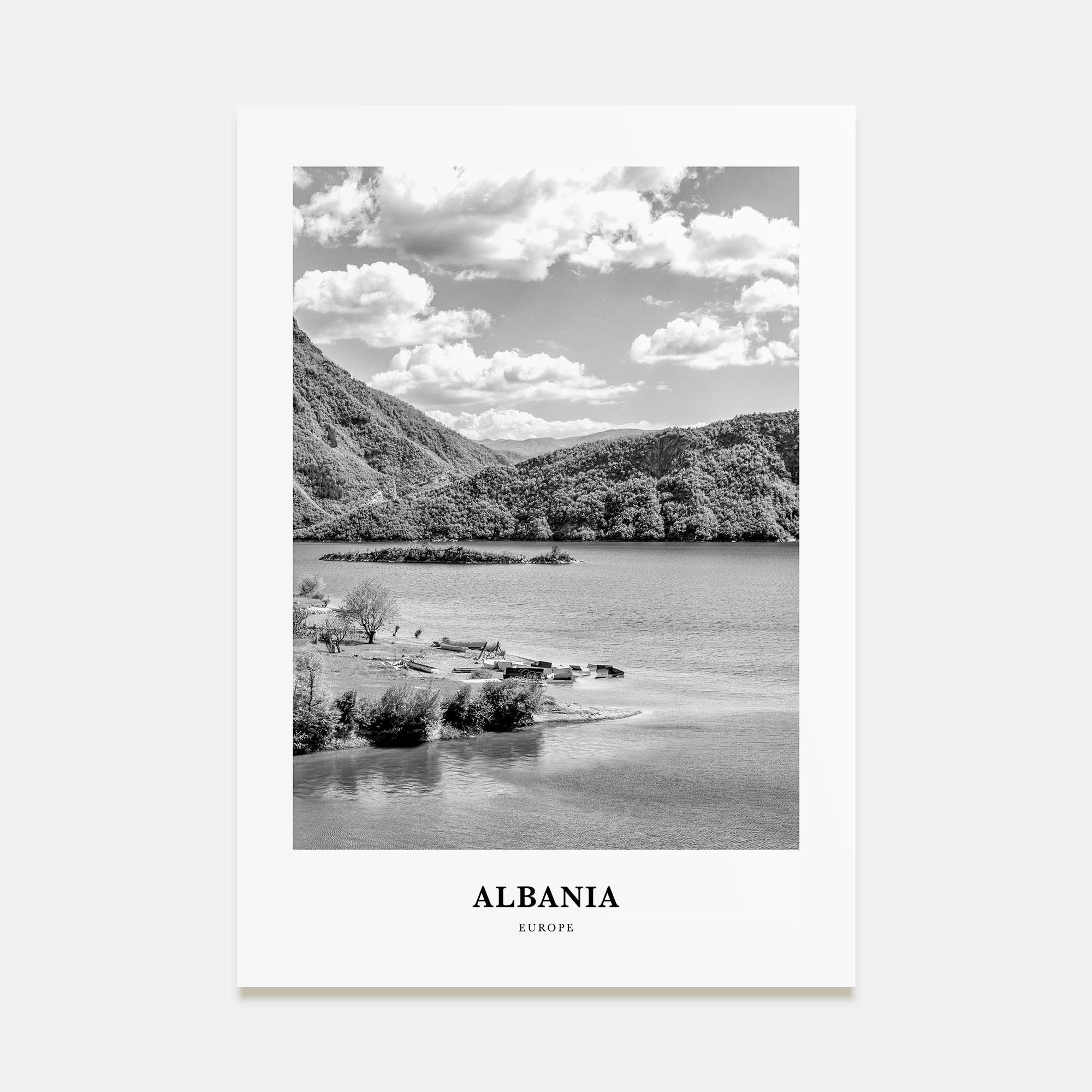 Albania Portrait B&W No 2 Poster