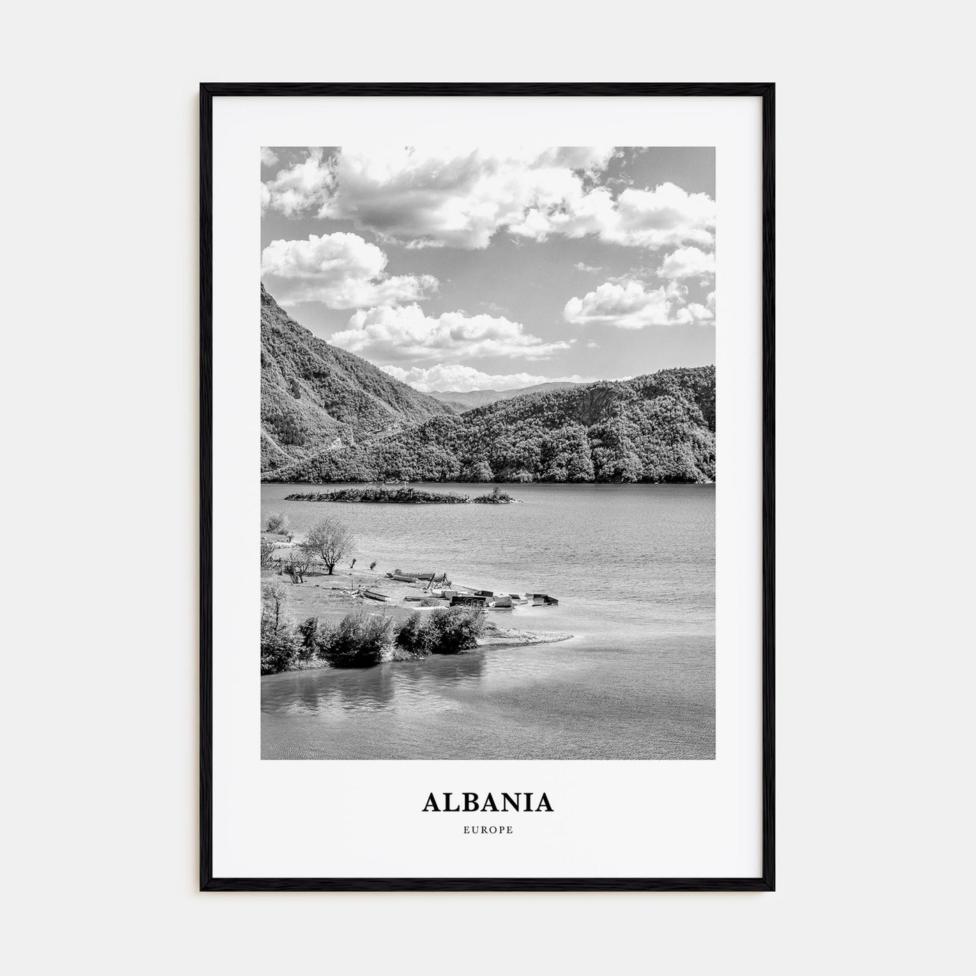 Albania Portrait B&W No 2 Poster