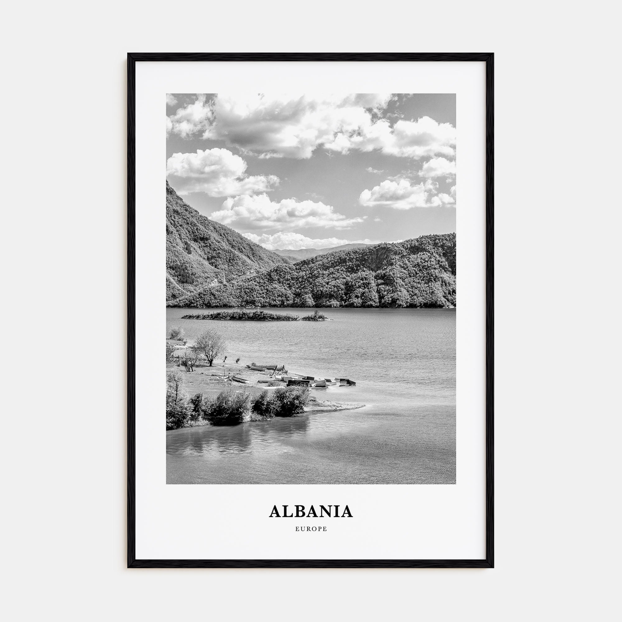 Albania Portrait B&W No 2 Poster
