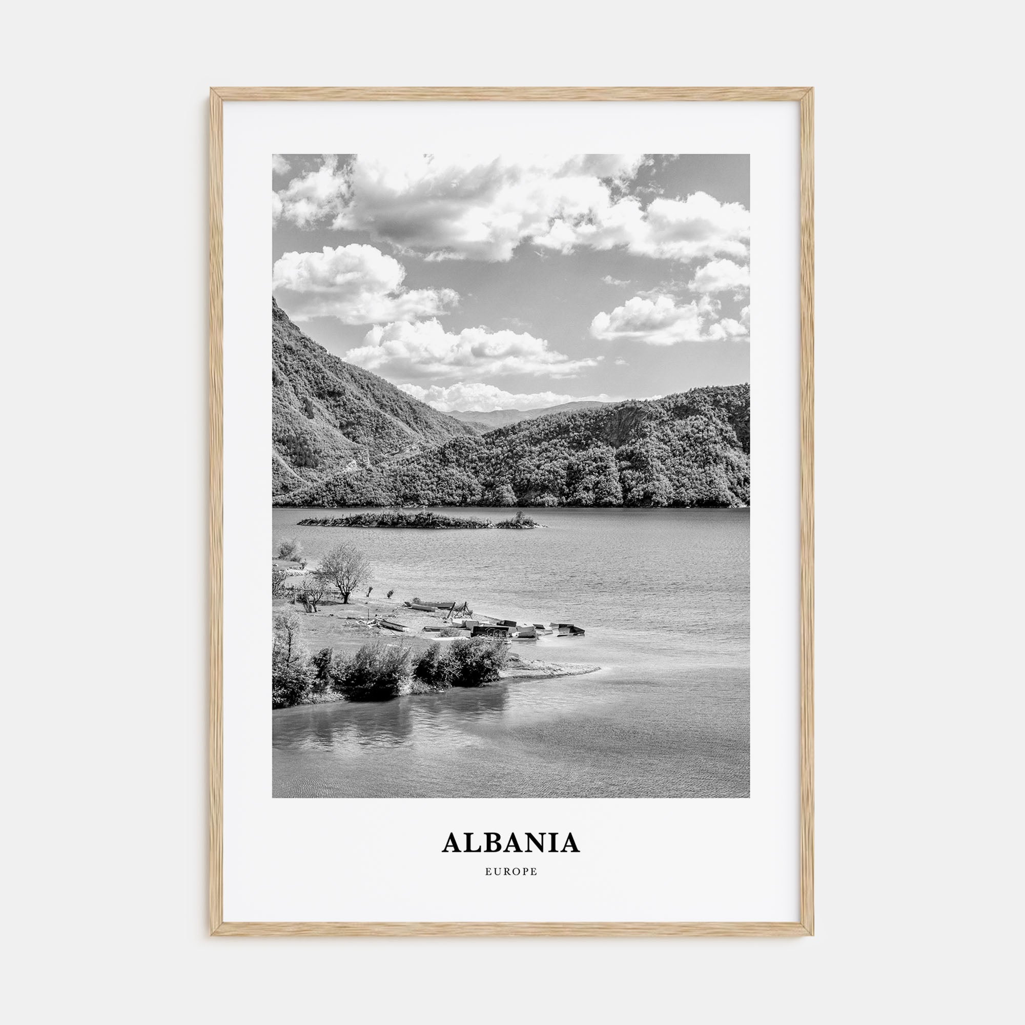 Albania Portrait B&W No 2 Poster