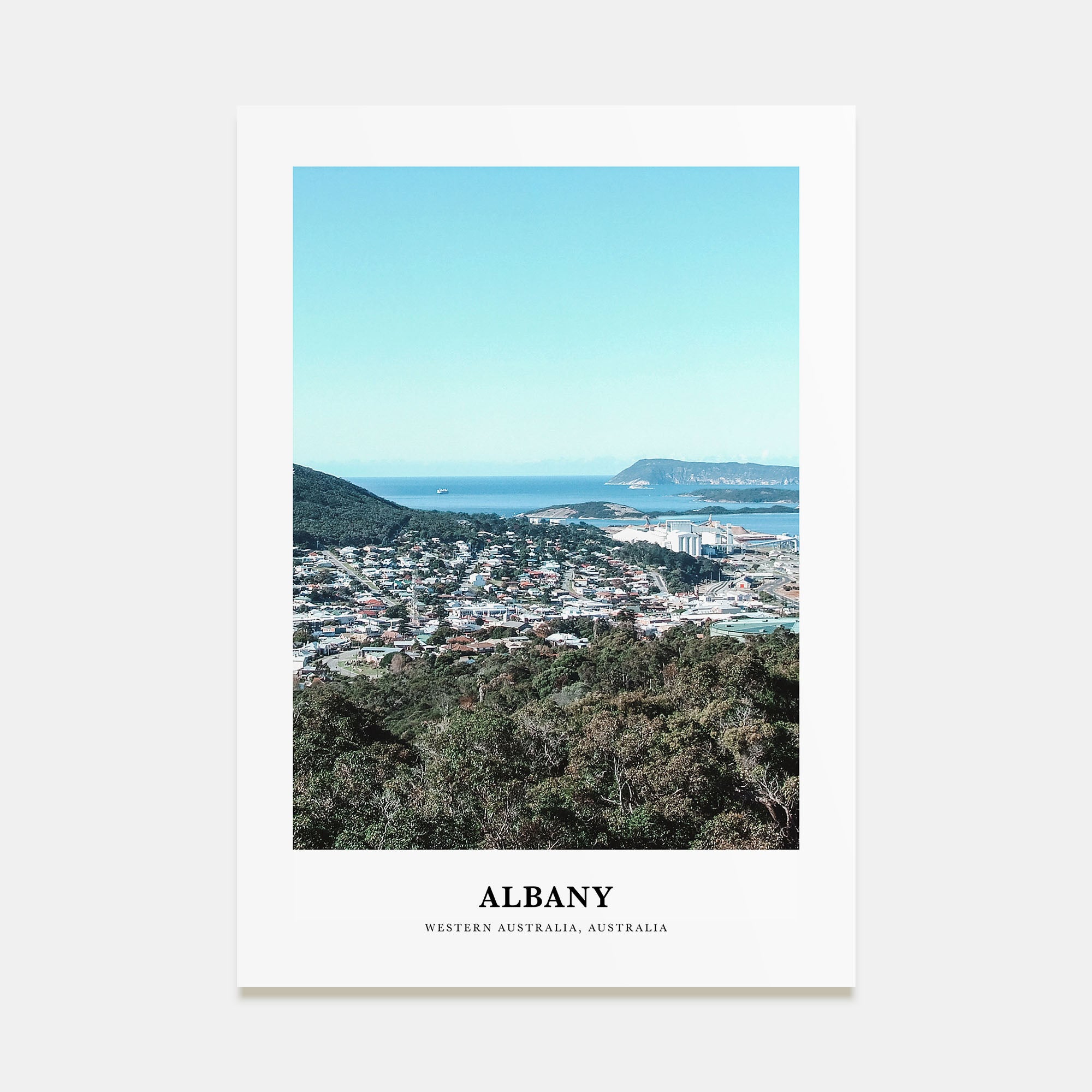 Albany, Australia Portrait Color Poster