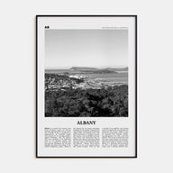 Albany, Australia Travel B&W Poster