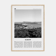 Albany, Australia Travel B&W Poster