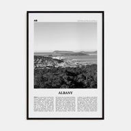 Albany, Australia Travel B&W Poster