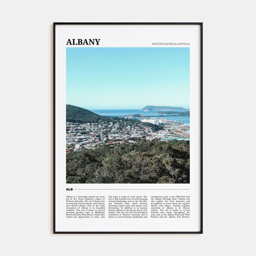 Albany, Australia Travel Color Poster