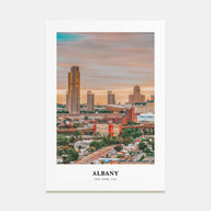 Albany, New York Portrait Color Poster