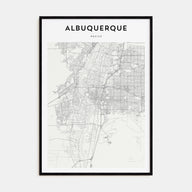 Albuquerque Map Portrait Poster