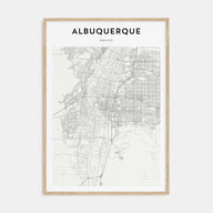 Albuquerque Map Portrait Poster
