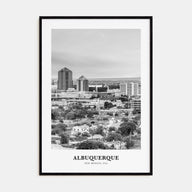 Albuquerque Portrait B&W Poster