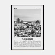 Albuquerque Travel B&W Poster